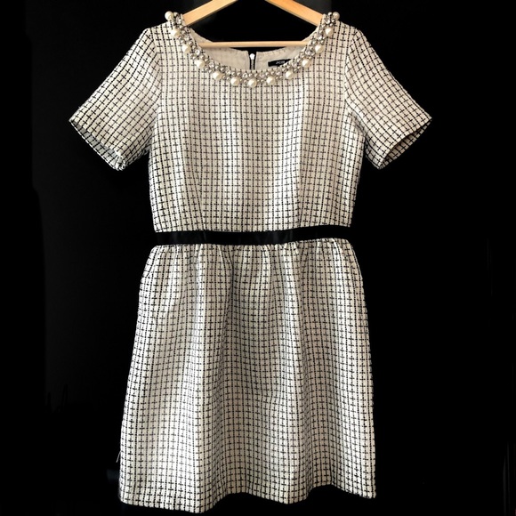 Jacob Dresses & Skirts - 🌿2/40$ Jacob Tweed Dress with Embellished Collar